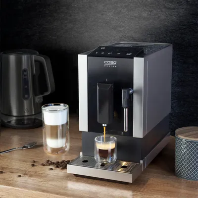 Produktbild von CASO Café Crema One -  ETM, Design Kaffeevollautomat, innovatives Heizsystem, extra leises Edelstahl-Kegelmahlwerk, 1,2 l, 1350W