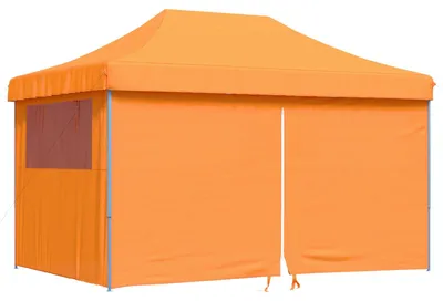 Zdjęcie produktu dla vidaXL Namiot imprezowy składany Pop-Up z 4 panelami bocznymi pomarańczowy