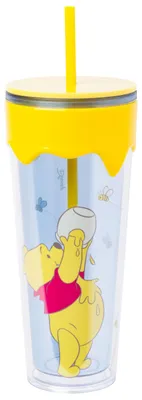Winnie Puuh Tropfbecher 26 oz Kunststoff mit Deckel