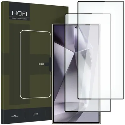 Produktbild von Hofi Glas Pro+ 2er-Pack Galaxy S24 Ultra Schwarz gehärtetes Glas