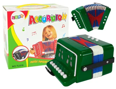Image de Accordéon vert (jouets, instruments de musique)