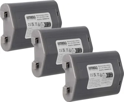 Produktbild von EXTENSILO 3x Akku Ersatz für Nikon EN-EL18 für Kamera (3350 mAh, 10,8 V, Li-Ion)