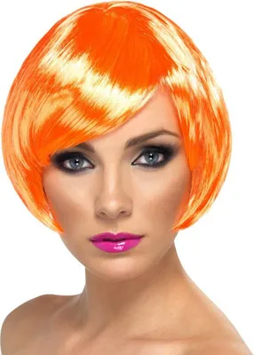 Produktbild von Bubikopf Perücke orange