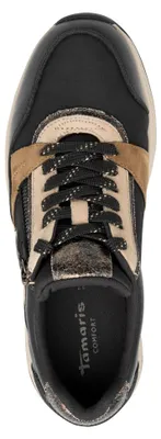 Produktbild von Tamaris Comfort Damen Sneaker mit Zipper und Materialmix 8-83719-47, Größe:41 EU, Farbe:Schwarz