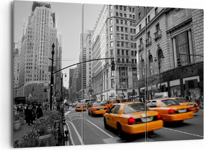 Produktbild von Bild auf Leinwand - Leinwandbild - Amerika New York City Straße - 165x110cm - Wand Bild - Wanddeko - Leinwanddruck - Bilder - Kunstdruck - Wanddekoration - Leinwand bilder - Wandkunst - CE165x110-0445