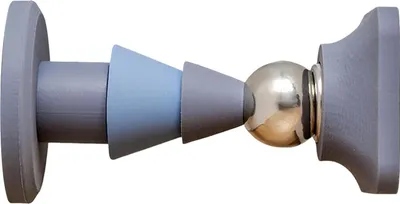 Image de Butoir de porte en silicone magnétique antidérapant bleu