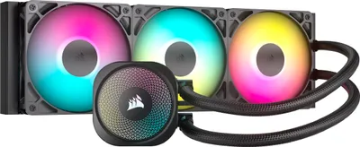 Produktbild von Corsair NAUTILUS 360 RS CPU-Luftkühler Schwarz ARGB 3 Lüfter LGA1700/AM4/AM5