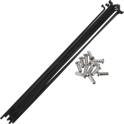 Produktbild von Fahrradspeichen 14G 171mm Länge Fahrradrad Speichen 304 Edelstahl Schwarz 1 Satz