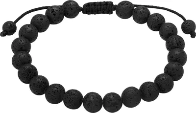 Produktbild von True Rebels Armband Edelstahl Lavastein 50060058