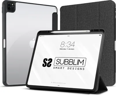 Immagine prodotto di SUBBLIM SUBCST-5SC400 Cover per Apple Ipad Custodia a libro Nero Trasparente
