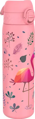 Image de ion8 Bouteille en acier inoxydable étanche Flamant 600 ml
