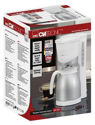 Image de CLATRONIC 263127 CLATRONIC KA 3327 Kaffeemaschine weiß, 8-10 Tassen