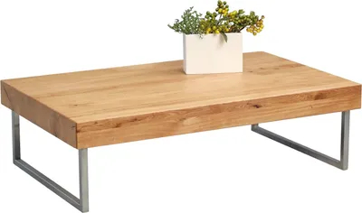 Produktbild von Couchtisch Beistelltisch - Inge 1 -Wildeiche Massiv 120x75 cm
