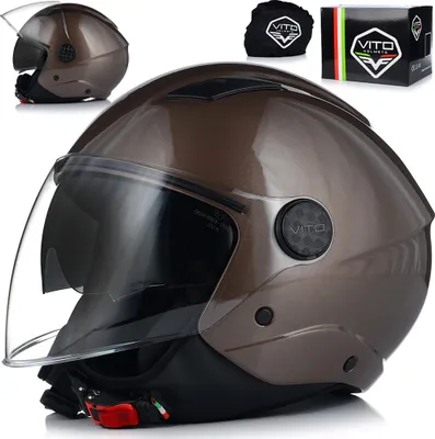 Produktbild von Jethelm Motorradhelm | VITO SARENTA | Helm mit integrierter Sonnenblende Jet Gr.L 59cm