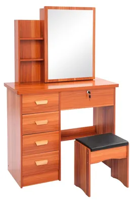 Obrázek produktu pro Kosmetický stolek se zrcadlem a 5 zásuvkami