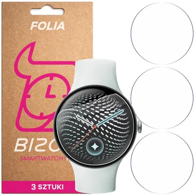 Produktbild von Schutzfolie für den Bildschirm für Google Pixel Watch 5 (45mm), Bizon Watch HydroFlex, 3 Stück
