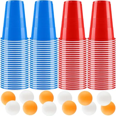 Productafbeelding van Litimkat pong bierglazen - 100 Beer Pong glazen (500 ml)