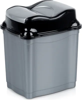 Obrázok produktu pre Plastový odpadkový kôš, výklopný, kancelária, kúpeľňa, kuchyňa, 5 l