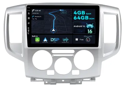 Obrázek produktu pro [4G+64G] Autorádio s Androidem 16, GPS, CarPlay, DAB, 9 palců