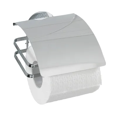 Produktbild von WENKO Toiletten Papier Halter Klo Rollen WC Edelstahl COVER ohne bohren