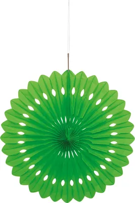 Zdjęcie produktu dla Papierowa rozeta w kolorze limonkowym Rosace z papieru 40 cm – rozmiar uniwersalny