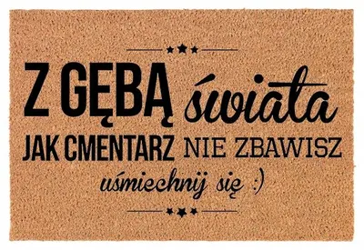 Produktbild von TabPrint Kokos-Fußmatte 40x60 cm mit Design