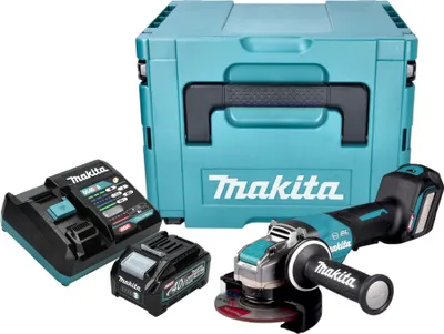 Produktbild von Makita GA 044 GM101 Akku Winkelschleifer 40 V max. 125 mm X-LOCK Brushless + 1x Akku 4,0 Ah + Ladegerät + Makpac