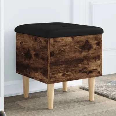 Produktbild von CLORIS Sitzhocker Sitzbank mit Stauraum Räuchereiche 42x42x46 cm Holzwerkstoff, 9,8 kg