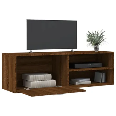 Produktbild von "2026 Aktion"TV-Schrank Industriestil - CLORIS - Fernsehenschrank - Braun Eichen-Optik 120x34x37 cm Holzwerkstoff - NeuMöbel3931954