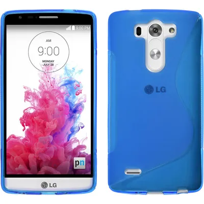 Produktbild von PhoneNatic Case kompatibel mit LG G3 S - blau Silikon Hülle S-Style + 2 Schutzfolien
