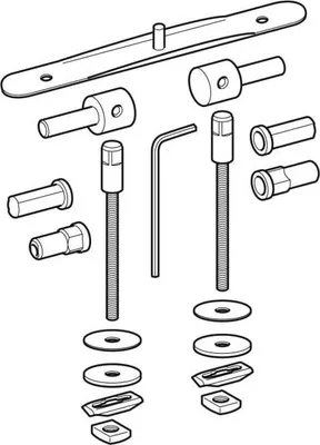 Produktbild von Geberit Scharnier-Set Artis für WC-Sitz