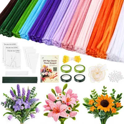 Imagen del producto de Set de 800 limpiapipas de colores para manualidades