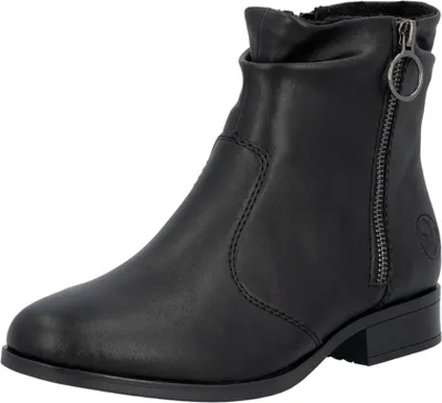 Produktbild von Rieker Damen Stiefelette mit gerafftem Schaft und Reißverschluss 77041, Größe:39 EU, Farbe:Schwarz