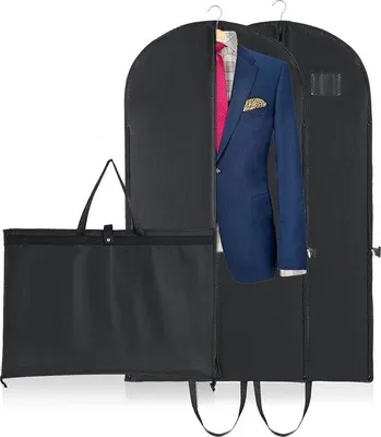 Produktbild von Famanu Kleidertaschen 60 x 120 cm, 2 x Kleiderhüllen, verstärkt 120 g/m², faltbare Reisetasche, staubdicht