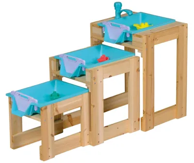 Produktbild von Happy People - Wasser-Spieltisch 3er Set - mit Schleusenfunktion Wasserspielzeug