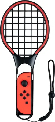 Immagine prodotto di Bigben Interactive Joy Con Tennis Rackets Kit Nero Blu Rosso Speciale Nintendo Switch