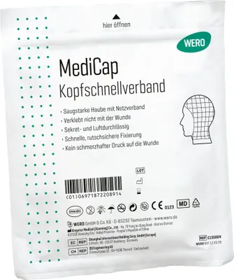 Produktbild von WERO MediCap Kopfschnellverband, steril