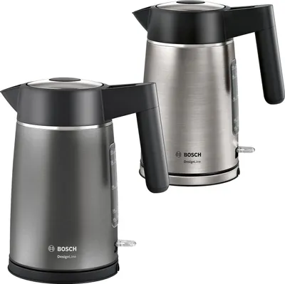 Produktbild von Bosch DesignLine TWK5P475 Wasserkocher & Toaster - Grau / Schwarz