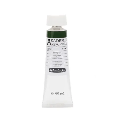 Produktbild von Schmincke 60ml AKADEMIE Acryl Saftgruen Acryl 23 560 011