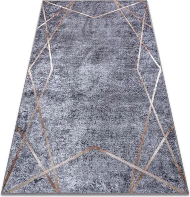 Produktbild von MIRO 51233.809 Waschteppich Geometrisch Anti-Rutsch - grau Grau 200x290 cm