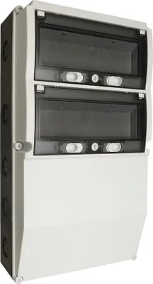 Produktbild von Stromverteiler IP66 2x13Module Verteilerkasten Sicherungskasten Aufputz TpE 1018