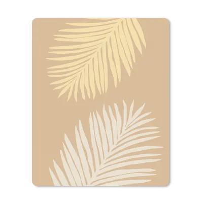 Produktbild von MuchoWow® Mauspad Mousepad Blätter - Gelb - Natur - Pflanzen 19x23 cm - Mousepads - Maus Mat - Pad - Mausunterlage - Mauspads - Spielen