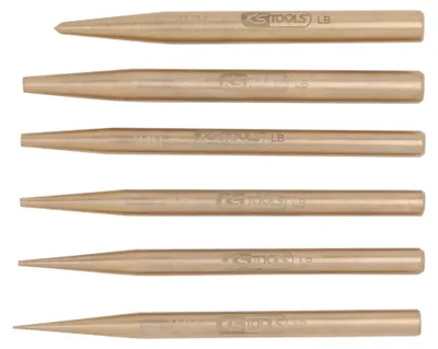 Produktbild von KS TOOLS Durchtreiber-Satz 963.2560 Aluminium-Bronze (Nicht-Eisen-Legierung) 310g