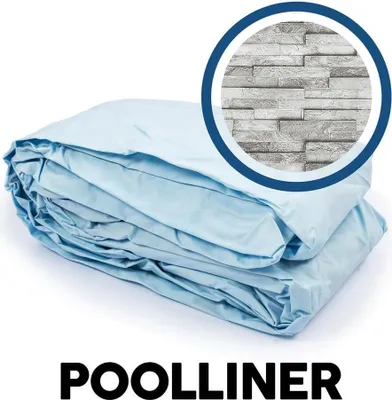Produktbild von Bestway® Ersatzteil Poolfolie Steinwand (cremegr.) Power Steel™ Swim Vista Pool 549x274x122 cm, oval