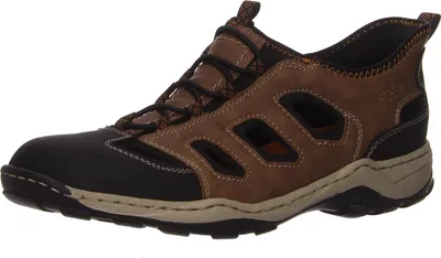 Produktbild von Rieker Slipper gelocht gefloch. modisch in braun, Gr. 45