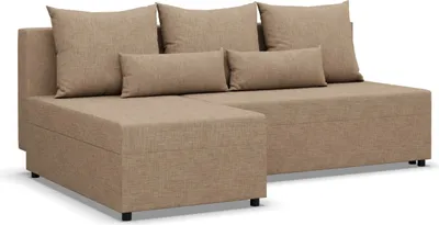 Produktbild von FERMO - Ecksofa mit Schlaffunktion, Bettkastem, Komfort und Still, beige