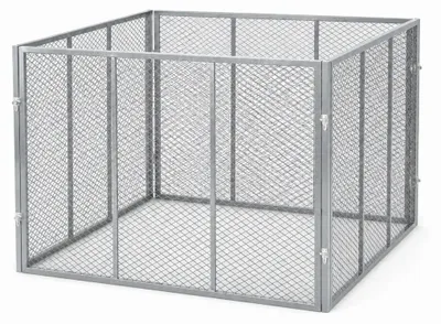 Produktbild von HomeLuxWorld Garten Komposter Metall 750L 100x100x75 cm Silber