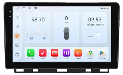 Obrázek produktu pro Autorádio, kompatibilní se smartphony, dotykový displej, kompatibilní s modelem Renault Clio 5 (roky výroby 2012-2019), autorádio s procesorem Snapdragon 6115 (osmijádrové), model 1QS A