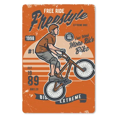 Produktbild von MuchoWow® Mauspad Mousepad Fahrrad - Männer - Retro 40x60 cm - Mousepads - Maus Mat - Pad - Mausunterlage - Schreibtisch Accesoire