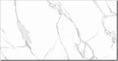 Produktbild von PVC Wandpaneel Wandfliesen Carrara-White in Marmor-Optik Hochglanz - 60x120cm